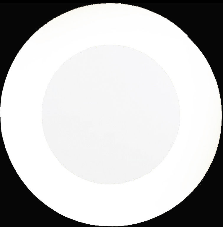 TS001 Wall décor art mirror white tone modern round